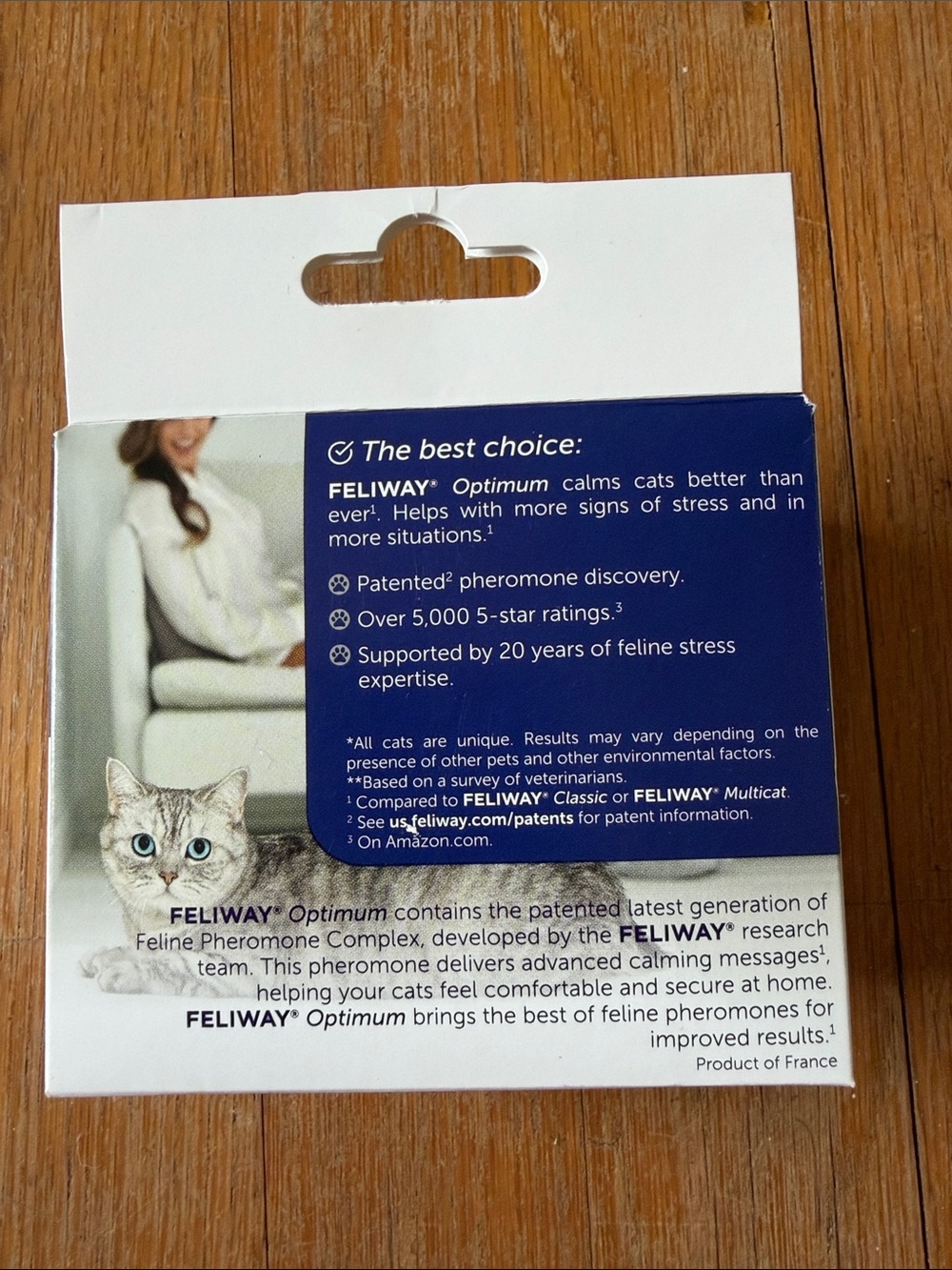 2-Feliway Optimum Enhanced Calming Refill Pack - Purple & White - Picture 5 of 6